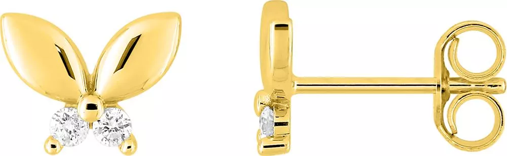 Boucles d'oreilles Clous Or Antoyita Diamant - Boucles d'oreilles en Or 750 18k - Bijoux en Vogue