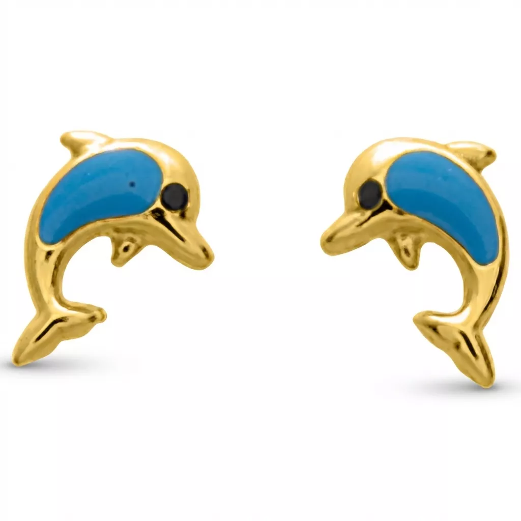 Boucles d'oreilles Clous Or Deborrah Dauphin - Boucles d'oreilles en Or 750 18k - Bijoux en Vogue