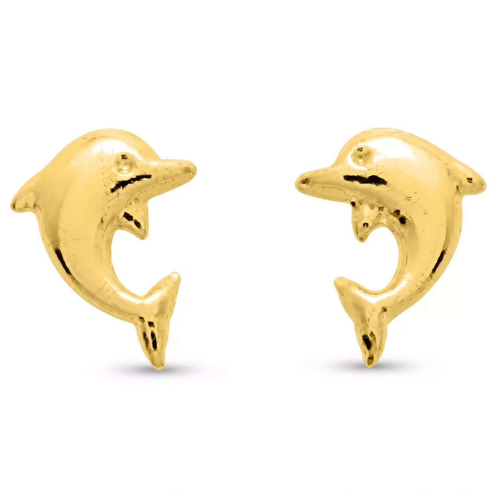 Boucles d'oreilles Clous Or Dougna Dauphin - Boucles d'oreilles en Or 750 18k - Bijoux en Vogue