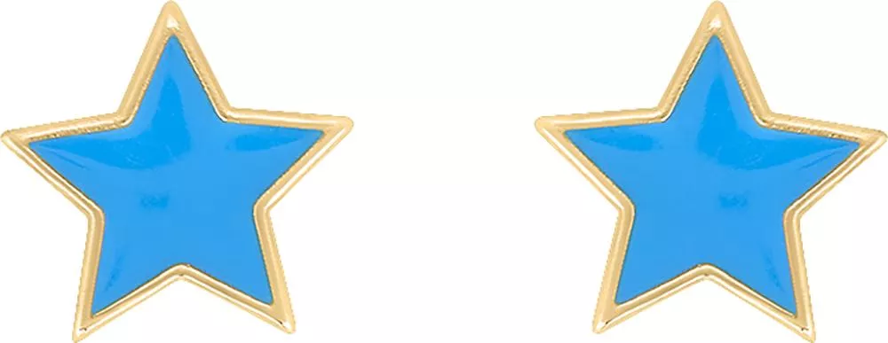 Boucles d'oreilles Clous Or Dorisca Étoile - Boucles d'oreilles en Or 750 18k - Bijoux en Vogue