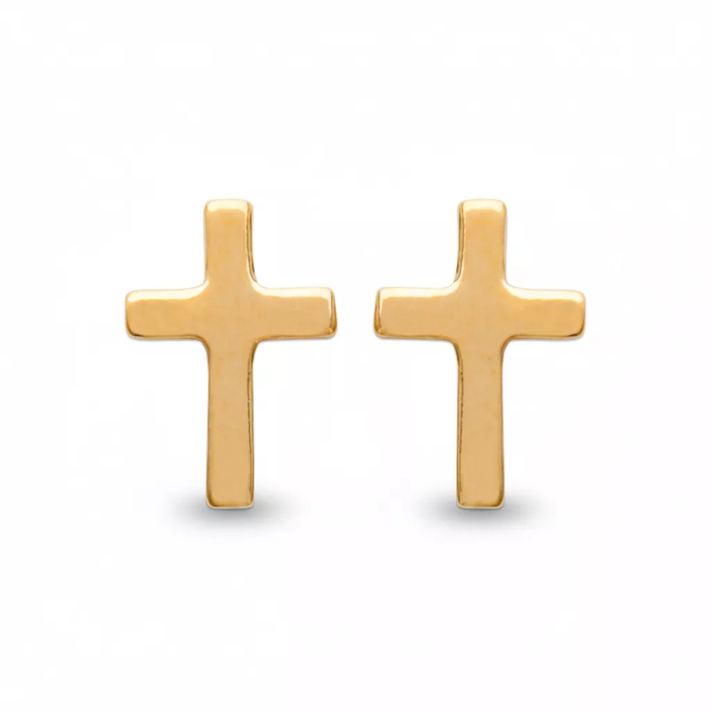 Boucles d'oreilles Clous Plaqué Or Jestina Religieux - Boucles d'oreilles en Plaqué or - Bijoux en Vogue