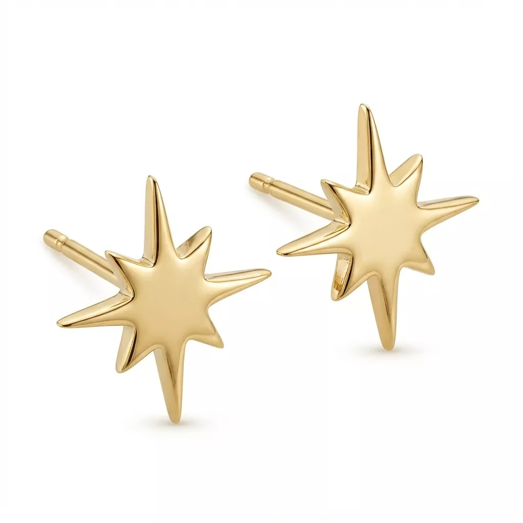 Boucles d'oreilles Clous Plaqué Or Mardhuya Figuratif - Boucles d'oreilles en Plaqué or - Bijoux en Vogue