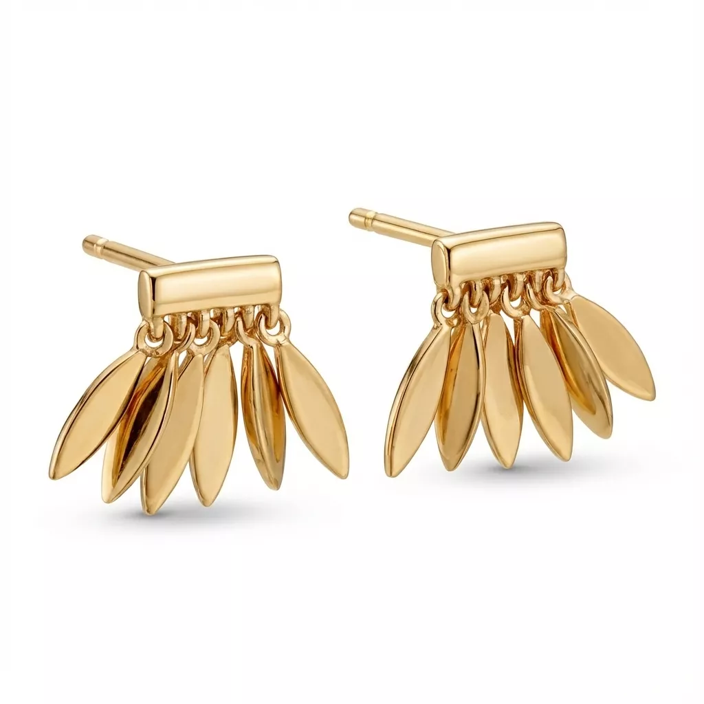 Boucles d'oreilles Clous Plaqué Or Arskia Figuratif - Boucles d'oreilles en Plaqué or - Bijoux en Vogue