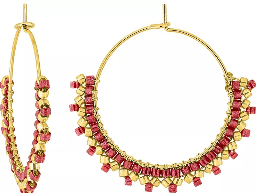 Boucles d'oreilles Créoles Acier Doré Dianella - Boucles d'oreilles en Acier - Bijoux en Vogue