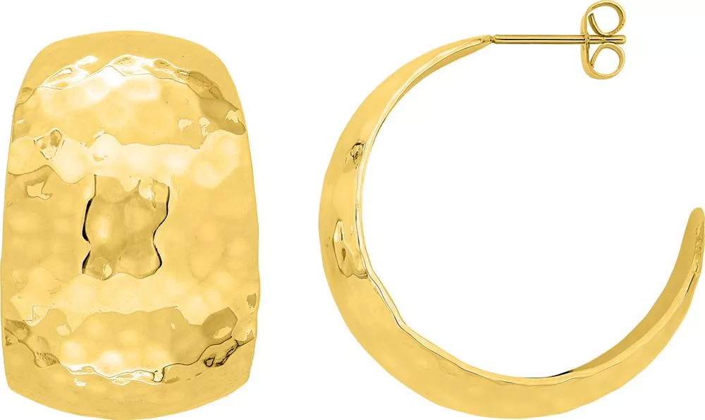 Boucles d'oreilles Créoles Acier Doré Mancelline - Boucles d'oreilles en Acier - Bijoux en Vogue