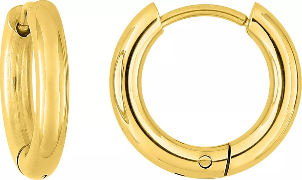 Boucles d'oreilles Créoles Acier Doré Delixia - Boucles d'oreilles en Acier - Bijoux en Vogue