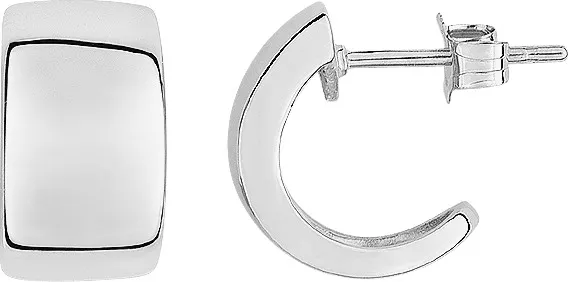 Boucles d'oreilles Créoles Argent Sumiya Cornaline - Boucles d'oreilles en Argent 925