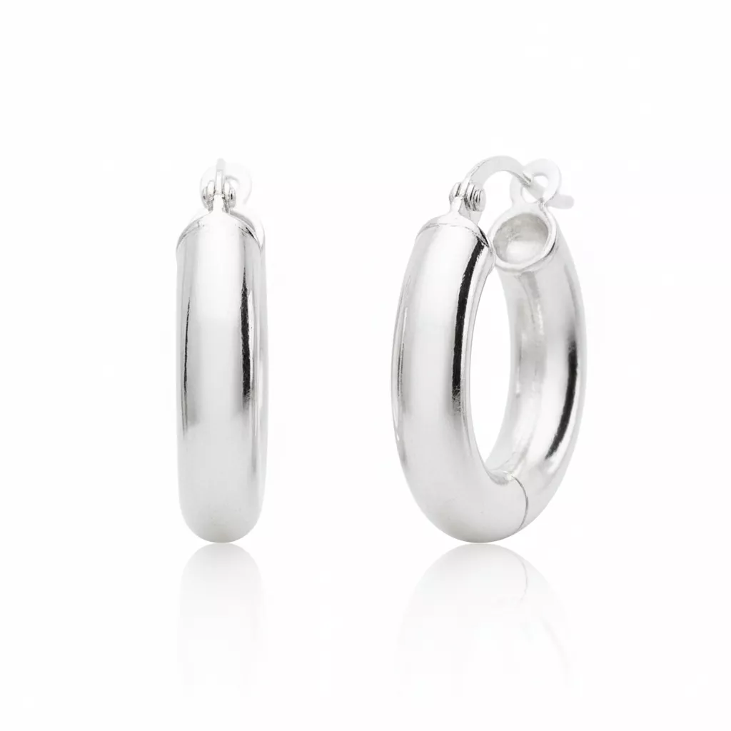 Boucles d'oreilles Créoles Argent Herindina Diamètre 10mm - Boucles d'oreilles en Argent 925