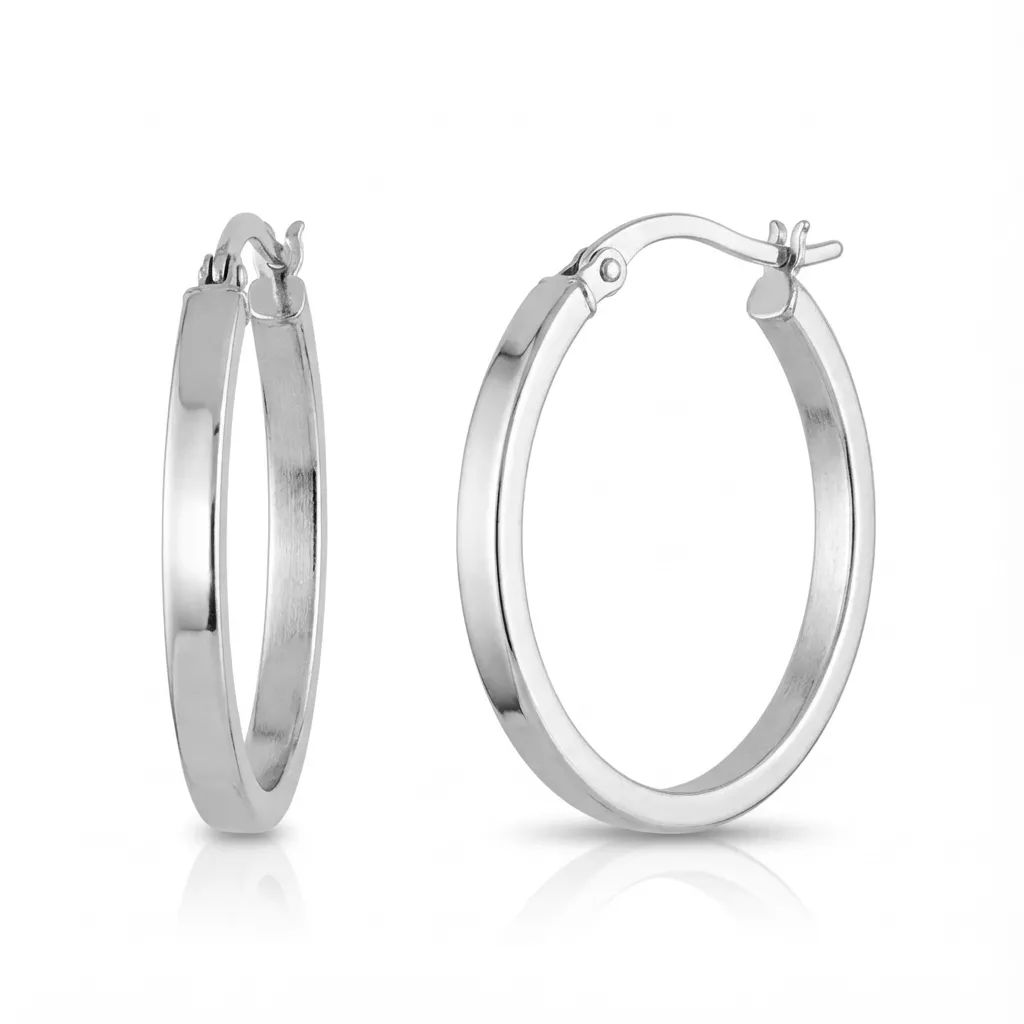Boucles d'oreilles Créoles Argent Nickie Diamètre 25mm - Boucles d'oreilles en Argent 925
