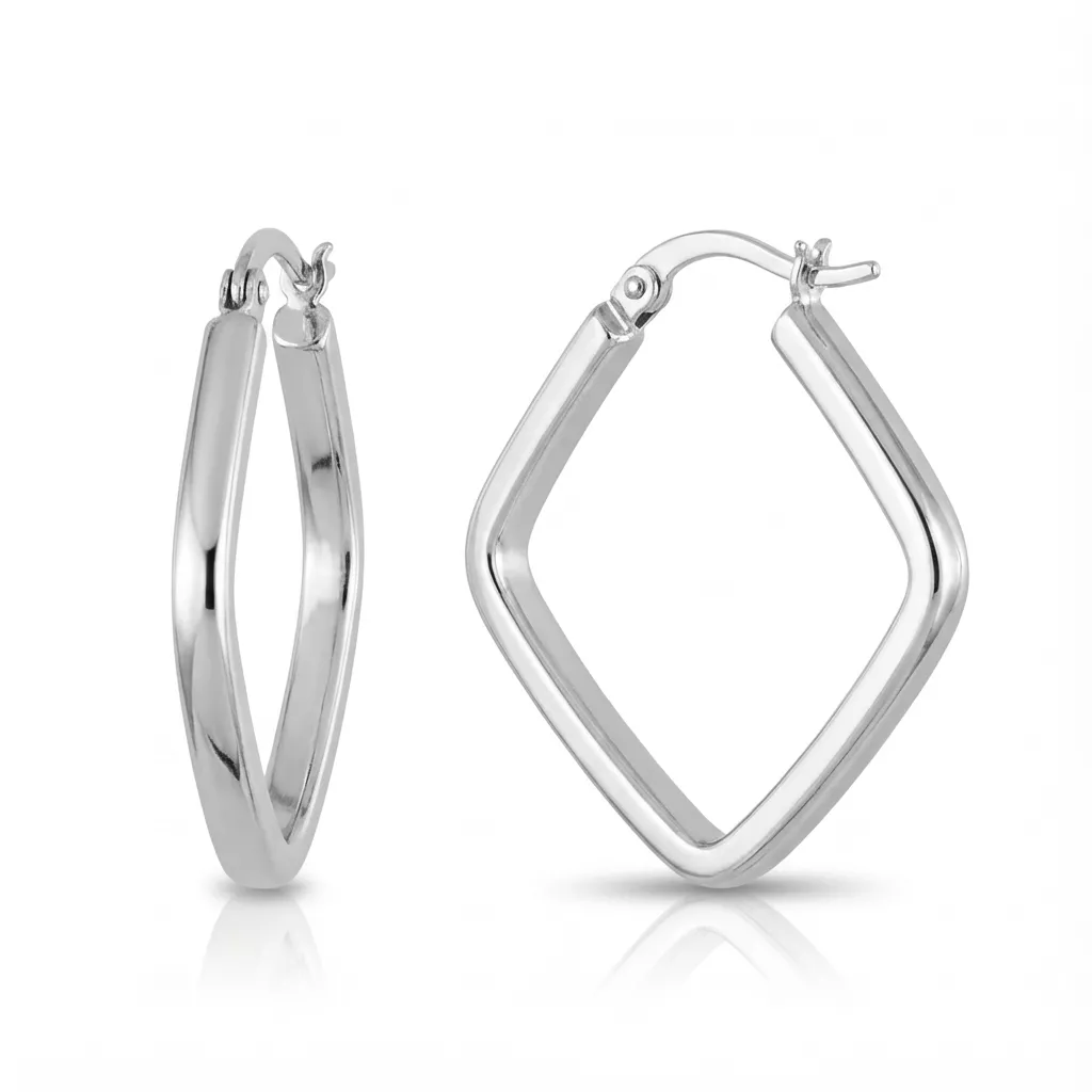 Boucles d'oreilles Créoles Argent Kouara - Boucles d'oreilles en Argent 925