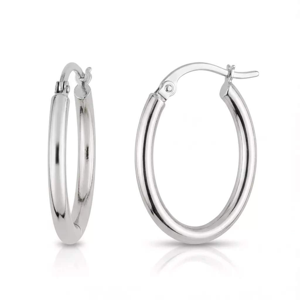 Boucles d'oreilles Créoles Argent Razza - Boucles d'oreilles en Argent 925