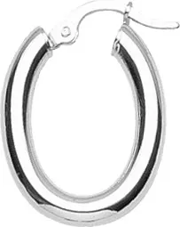 Boucles d'oreilles Créoles Argent Elienai Ø 19mm - Boucles d'oreilles en Argent 925 - Bijoux en Vogue