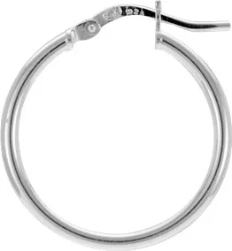 Boucles d'oreilles Créoles Argent Israela Ø 20mm - Boucles d'oreilles en Argent 925 - Bijoux en Vogue