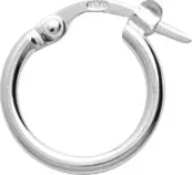 Boucles d'oreilles Créoles Argent Oursela Ø 10mm - Boucles d'oreilles en Argent 925 - Bijoux en Vogue