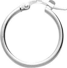 Boucles d'oreilles Créoles Argent Veruschka Ø 15mm - Boucles d'oreilles en Argent 925 - Bijoux en Vogue