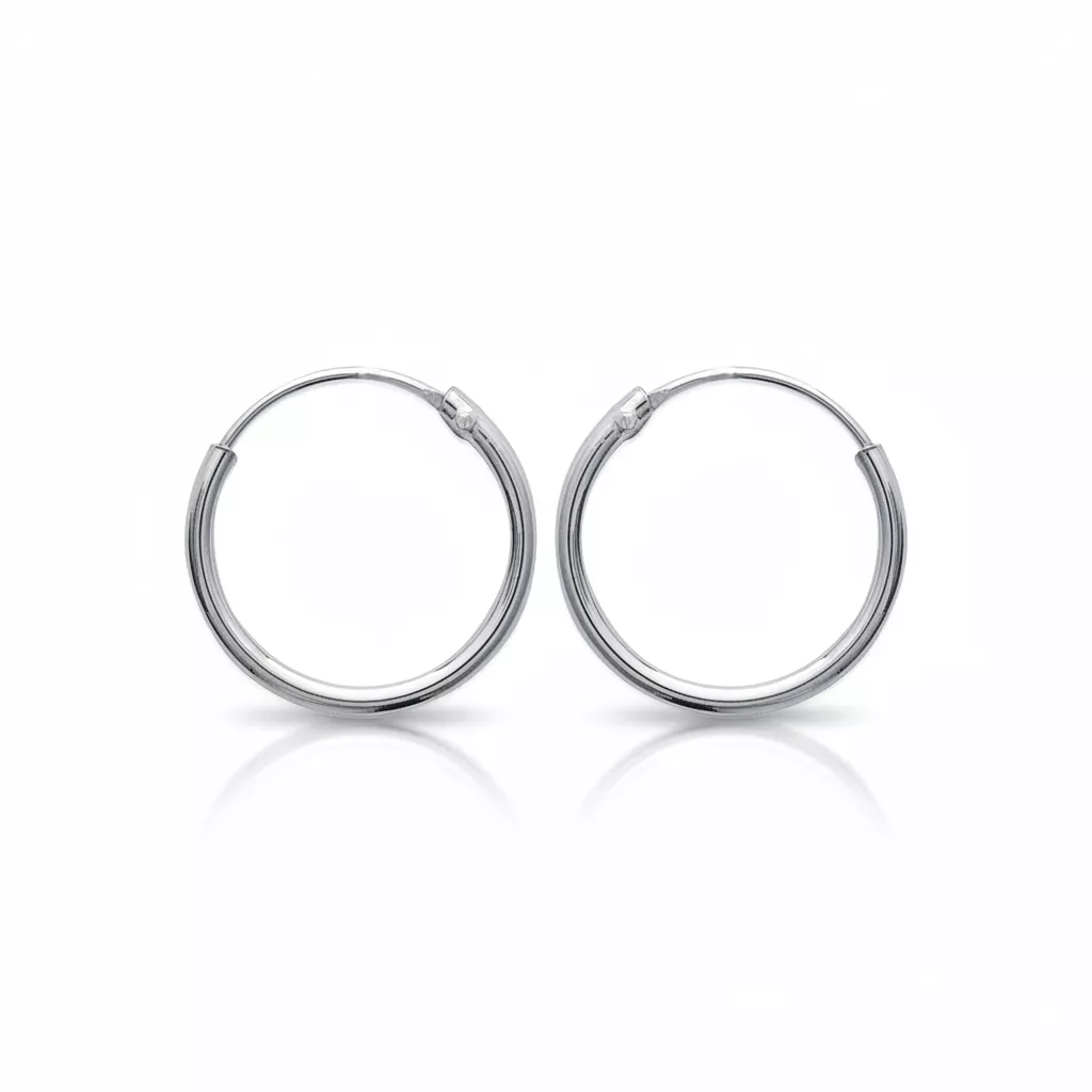 Boucles d'oreilles Créoles Argent Donnelly Minimaliste - Boucles d'oreilles en Argent 925 - Bijoux en Vogue