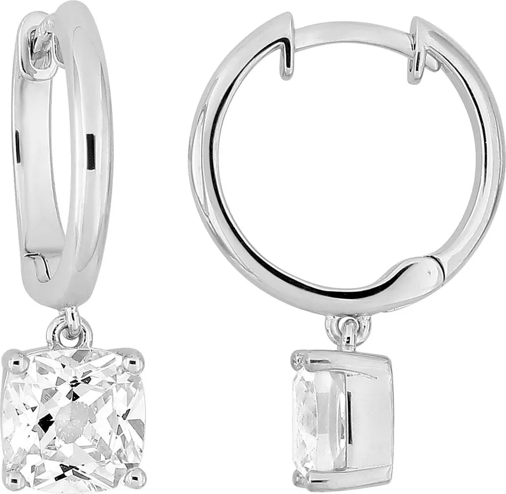 Boucles d'oreilles Créoles Argent Erisla Zirconium - Boucles d'oreilles en Argent 925 - Bijoux en Vogue