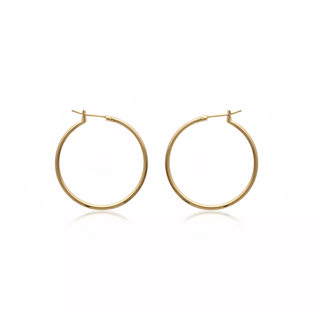 Boucles d'oreilles Créoles Plaqué Or Serenie Minimaliste - Boucles d'oreilles en Plaqué or - Bijoux en Vogue