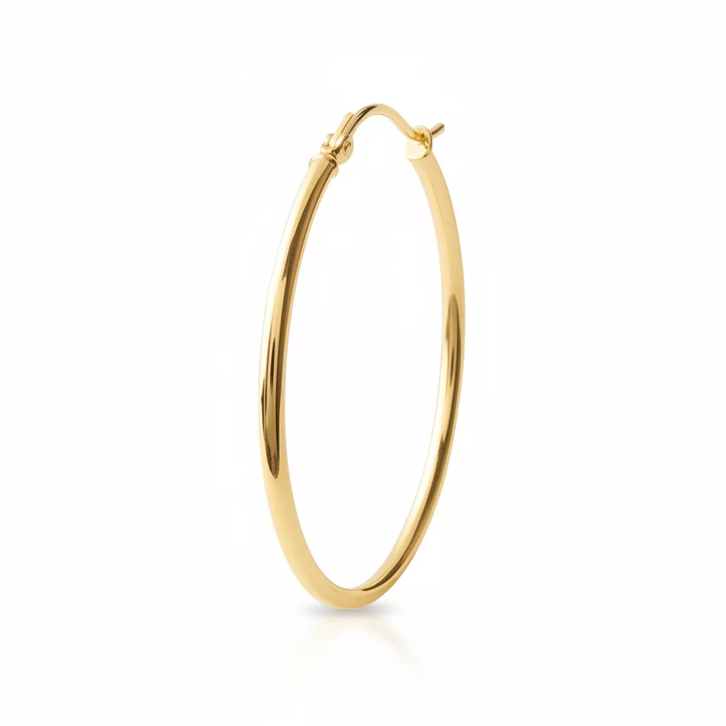 Boucles d'oreilles Créoles Plaqué Or Achilliane Minimaliste - Boucles d'oreilles en Plaqué or - Bijoux en Vogue