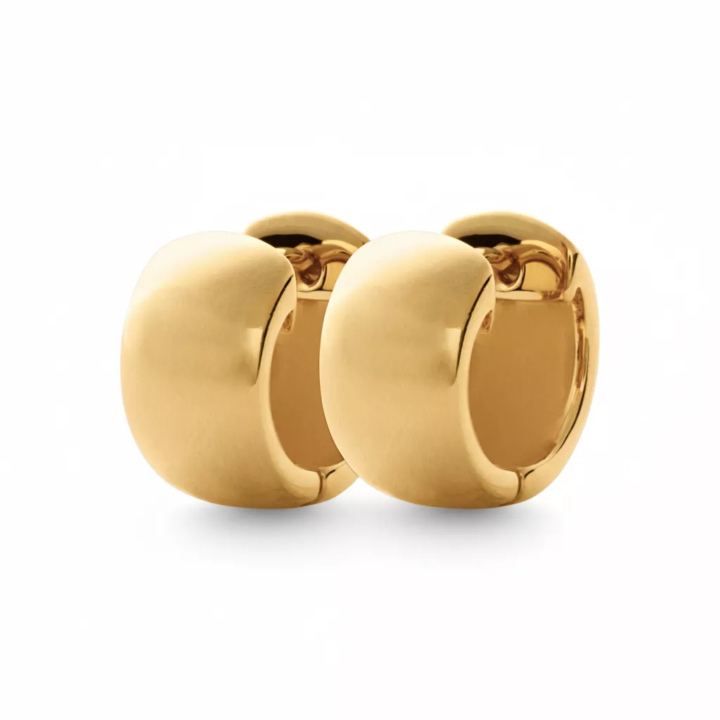 Boucles d'oreilles Créoles Plaqué Or Jolanda Volume - Boucles d'oreilles en Plaqué or - Bijoux en Vogue