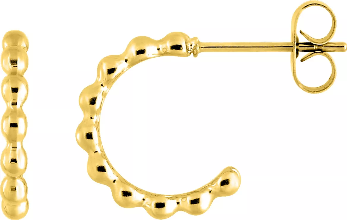 Boucles d'oreilles Demi-créoles Acier Doré Tandhouima - Boucles d'oreilles en Acier - Bijoux en Vogue