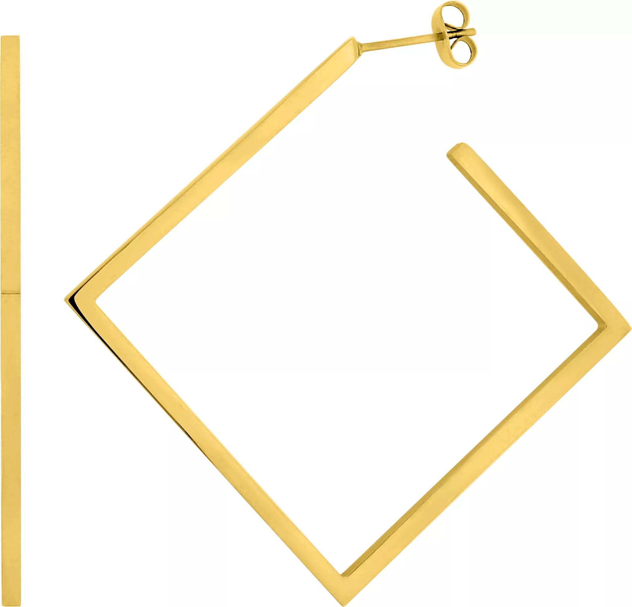 Boucles d'oreilles Demi-créoles Acier Doré Sergiyivna - Boucles d'oreilles en Acier - Bijoux en Vogue