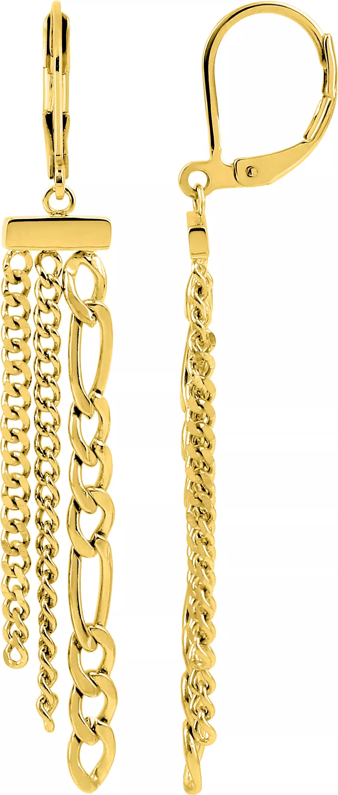 Boucles d'oreilles Dormeuses Acier Doré Alizea - Boucles d'oreilles en Acier