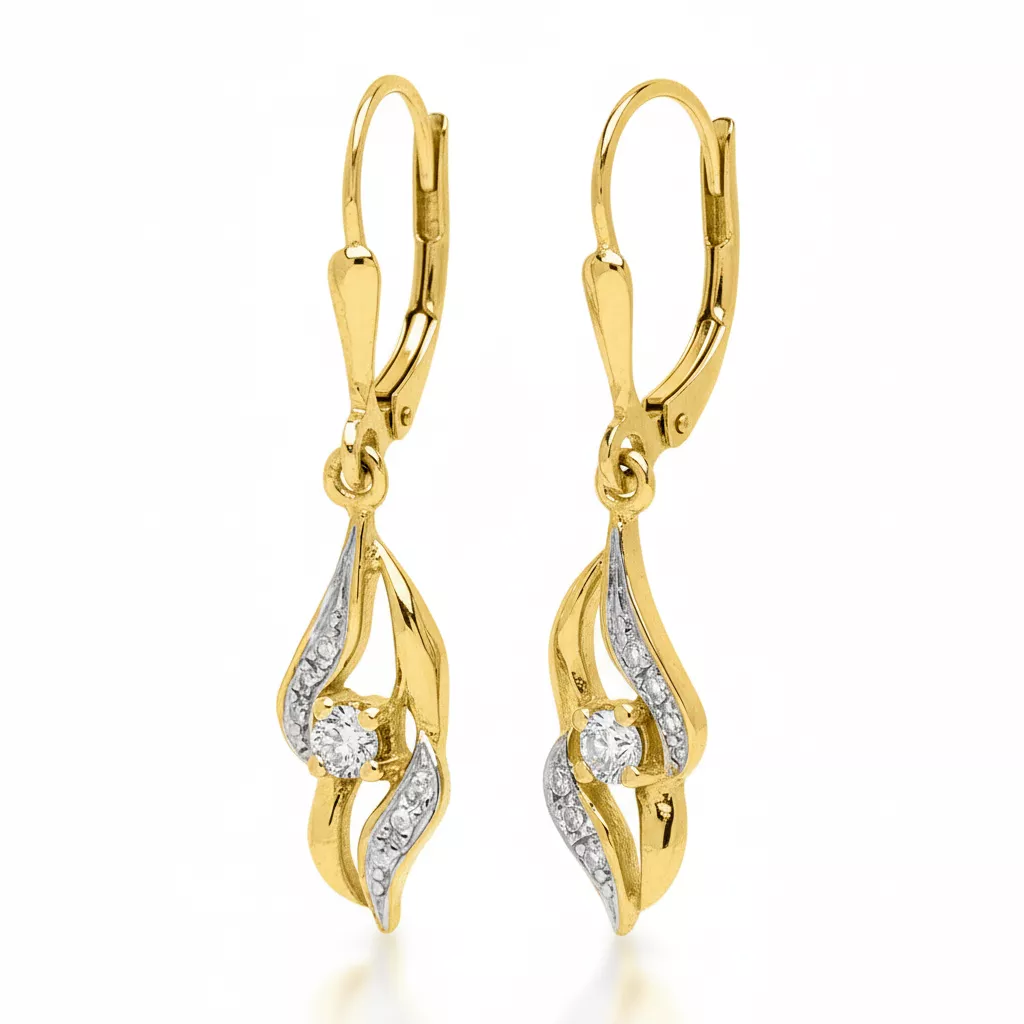 Boucles d'oreilles Dormeuses Or Nabaouiya Diamant - Boucles d'oreilles en Or 375 9k