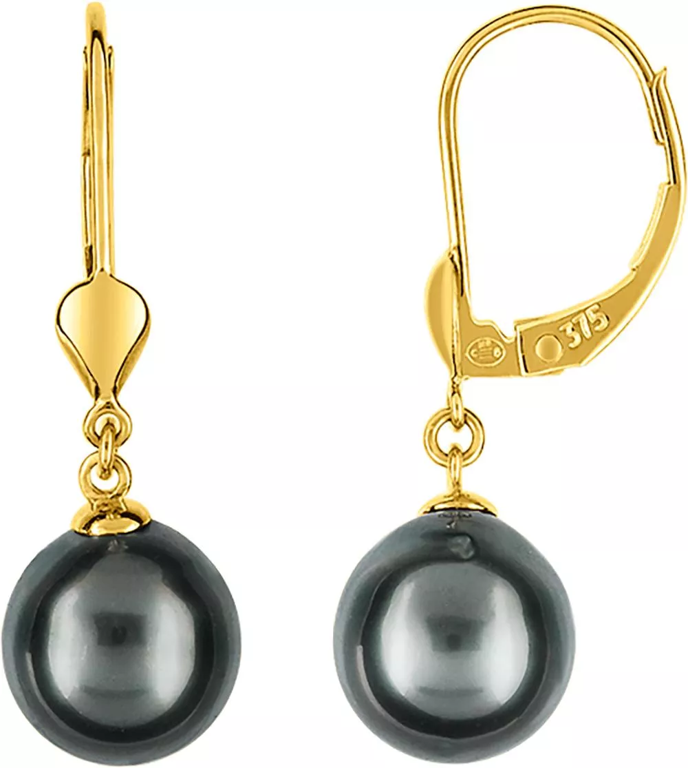 Boucles d'oreilles Dormeuses Or Vakaba Perles de culture 8mm - Boucles d'oreilles en Or 375 9k - Bijoux en Vogue
