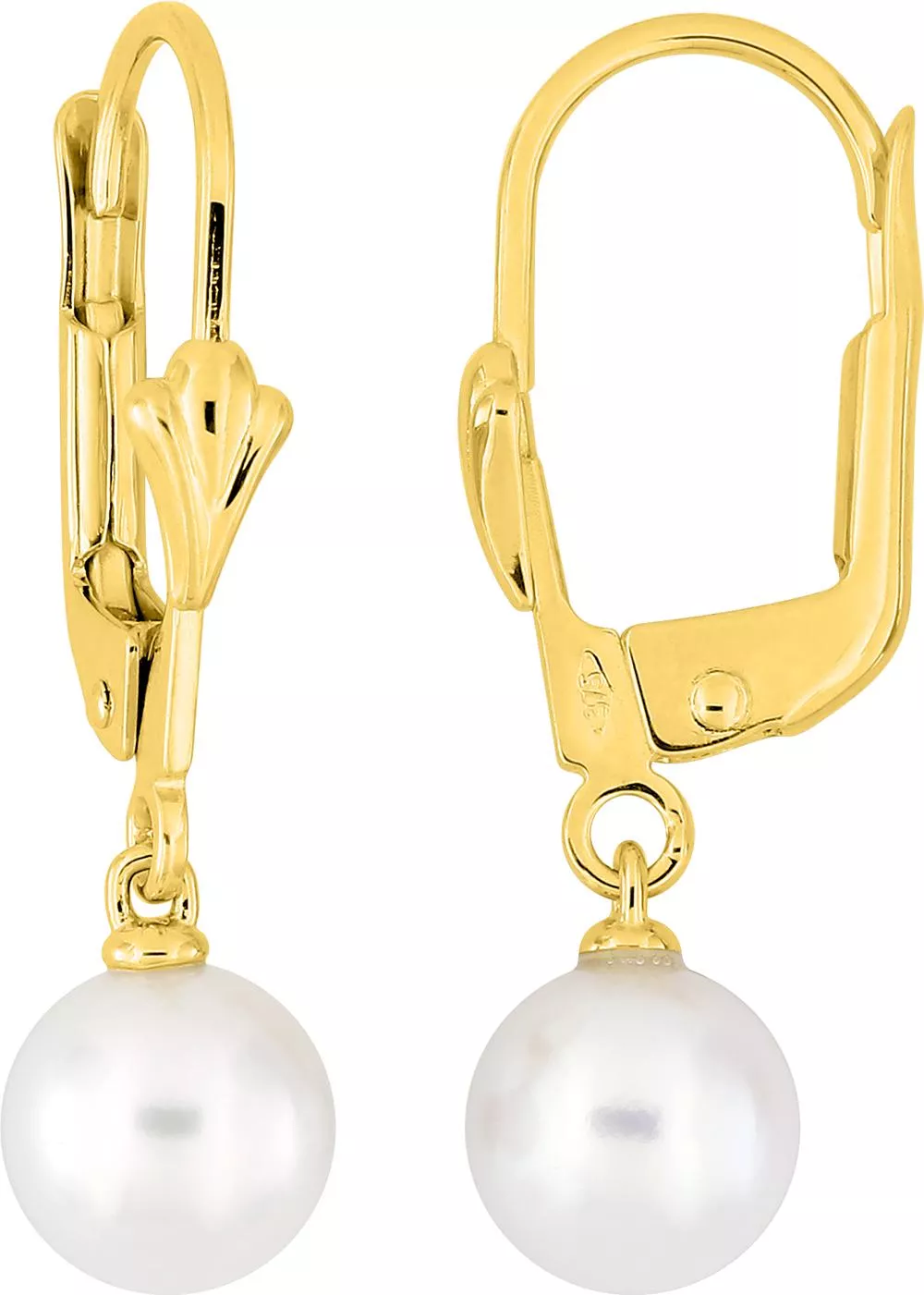 Boucles d'oreilles Dormeuses Or Alexandra Perles de culture d'eau douce - Boucles d'oreilles en Or 375 9k - Bijoux en Vogue