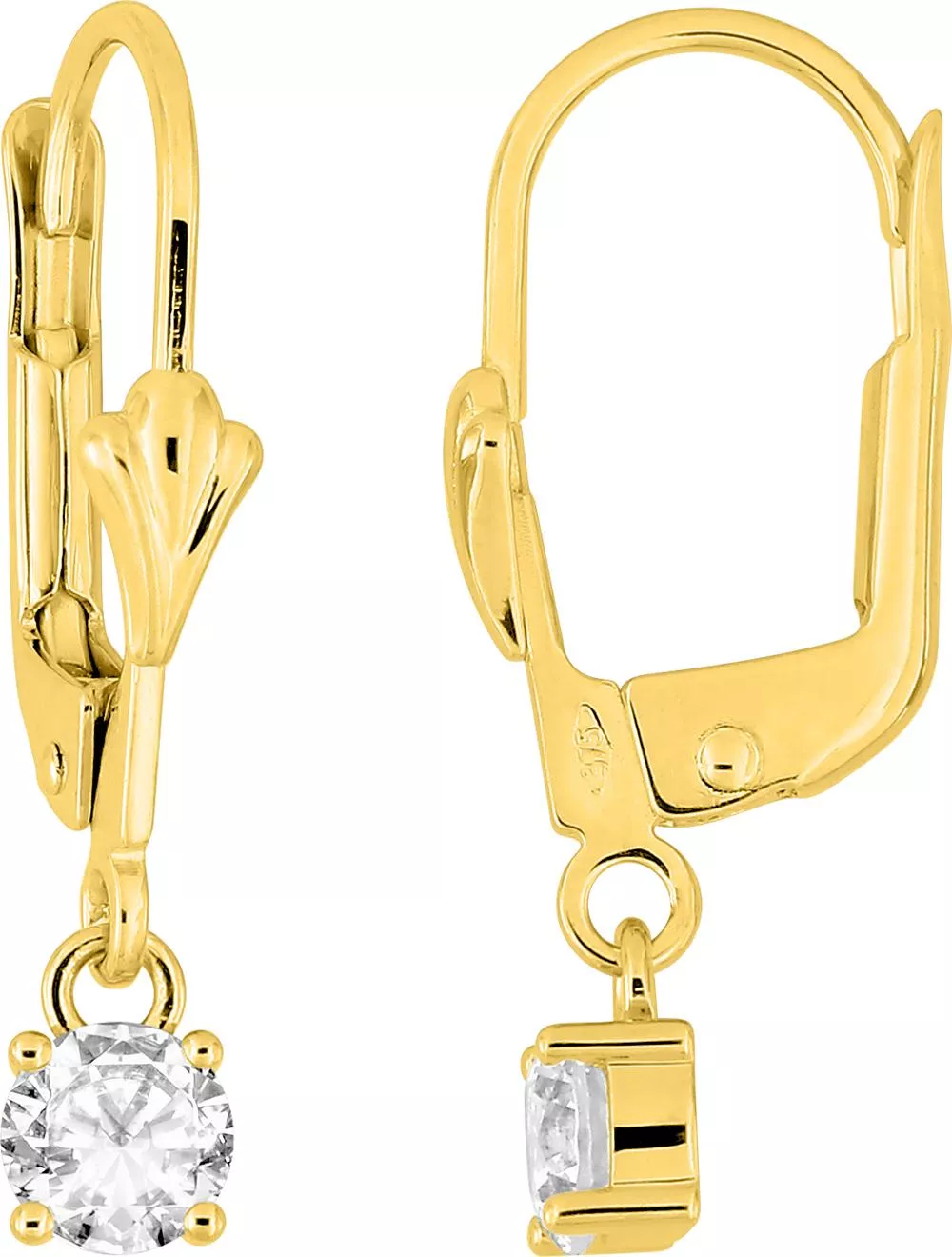 Boucles d'oreilles Dormeuses Or Mostaja Zirconium - Boucles d'oreilles en Or 750 18k - Bijoux en Vogue