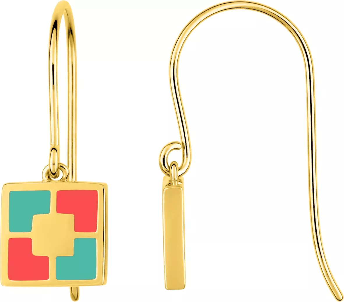 Boucles d'oreilles Dormeuses Plaqué Or Cergine - Boucles d'oreilles en Plaqué or - Bijoux en Vogue