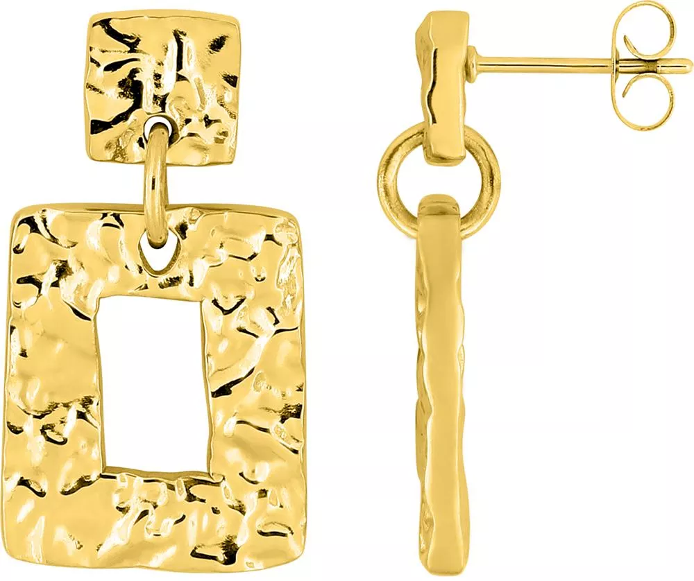 Boucles d'oreilles Pendantes Acier Doré Antaya - Boucles d'oreilles en Acier - Bijoux en Vogue