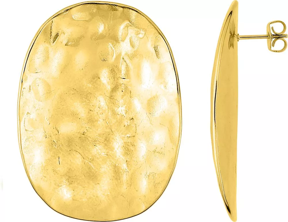 Boucles d'oreilles Pendantes Acier Doré Elarife - Boucles d'oreilles en Acier - Bijoux en Vogue
