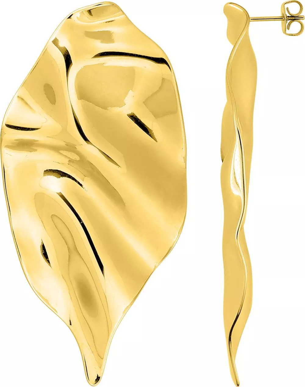 Boucles d'oreilles Pendantes Acier Doré Omaima - Boucles d'oreilles en Acier - Bijoux en Vogue