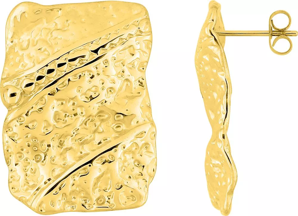 Boucles d'oreilles Pendantes Acier Doré Zinza - Boucles d'oreilles en Acier - Bijoux en Vogue