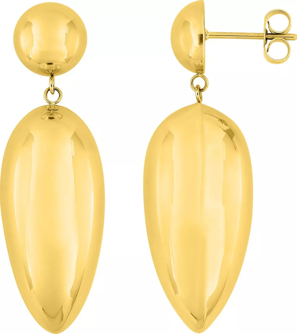 Boucles d'oreilles Pendantes Acier Doré Allissia - Boucles d'oreilles en Acier - Bijoux en Vogue