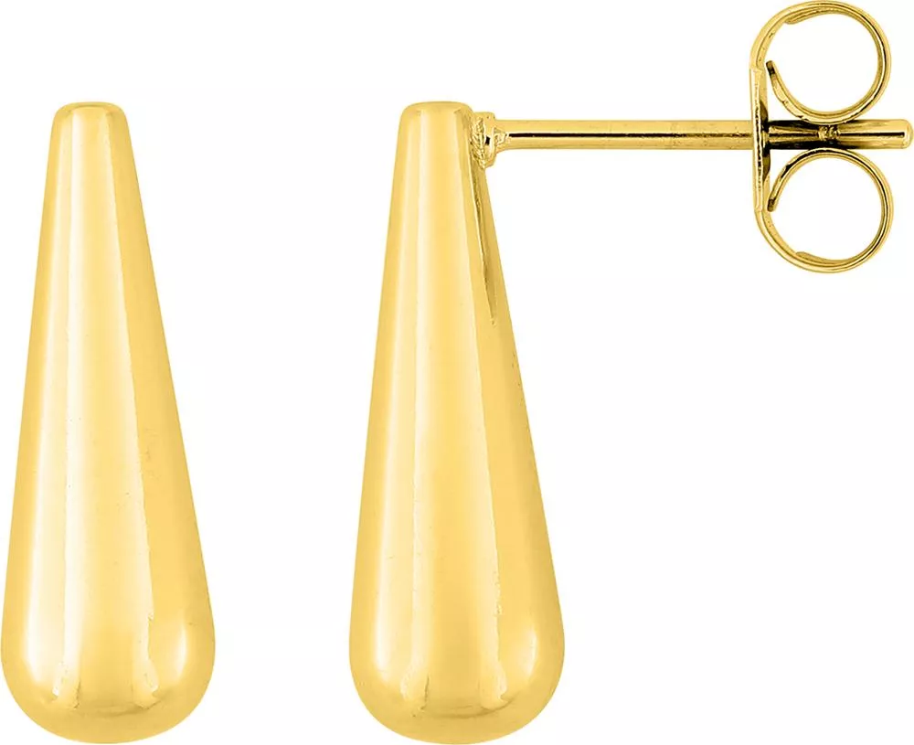 Boucles d'oreilles Pendantes Acier Doré Florencienne - Boucles d'oreilles en Acier - Bijoux en Vogue