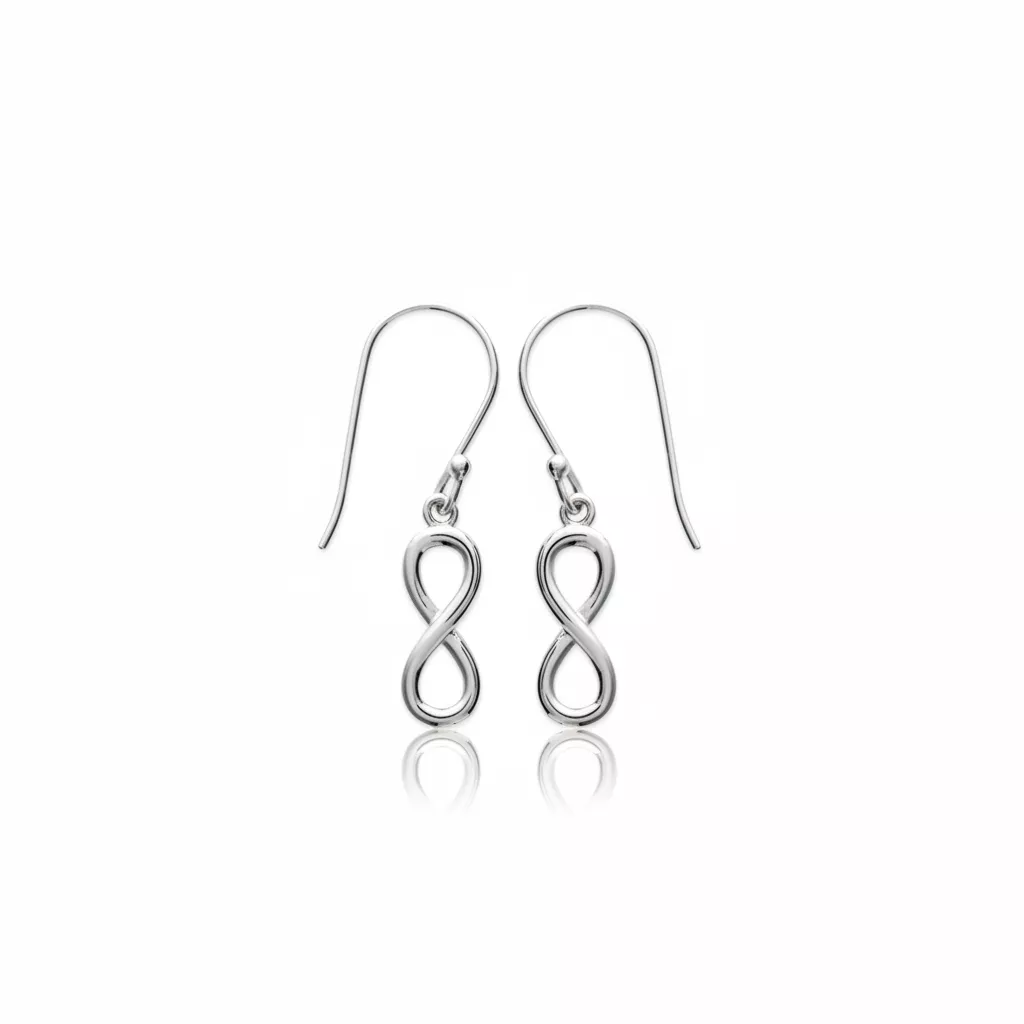 Boucles d'oreilles Pendantes Argent Ouncacha Infini - Boucles d'oreilles en Argent 925 - Bijoux en Vogue