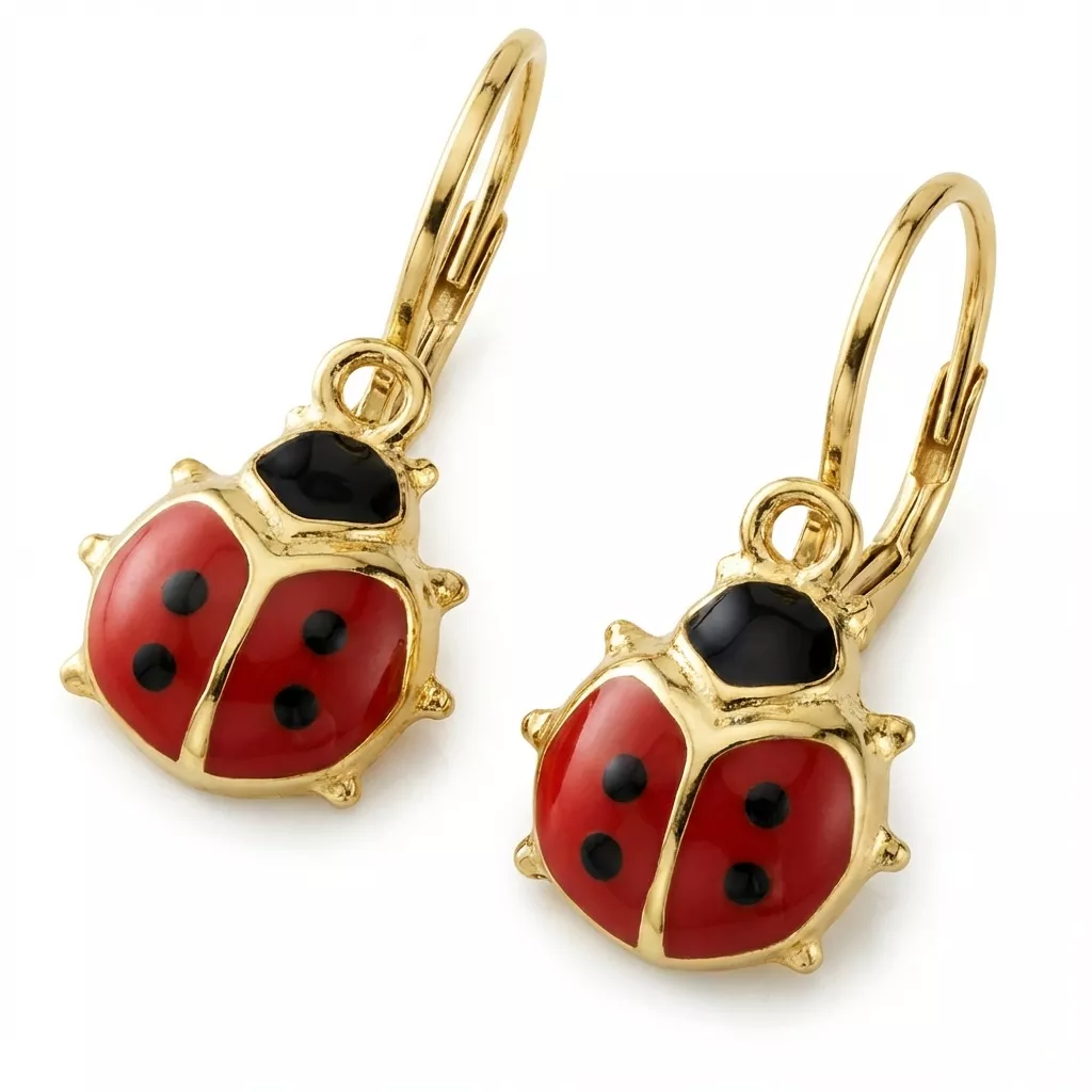 Boucles d'oreilles Pendantes Or Claudie Coccinelle - Boucles d'oreilles en Or 750 18k - Bijoux en Vogue