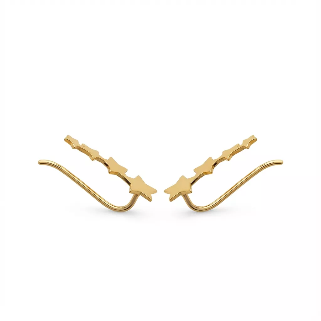 Boucles d'oreilles Plaqué Or Elisabebth Étoile - Boucles d'oreilles en Plaqué or - Bijoux en Vogue