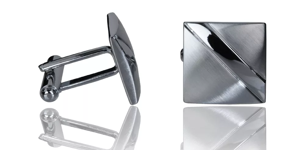 Boutons de Manchettes en acier - Boutons de Manchettes en Acier - Bijoux en Vogue