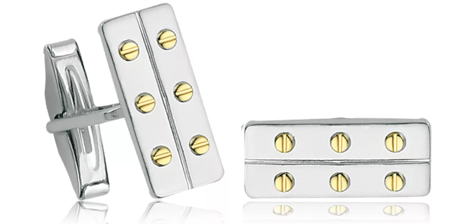 Boutons de Manchettes en argent - Boutons de Manchettes en Argent 925 - Bijoux en Vogue