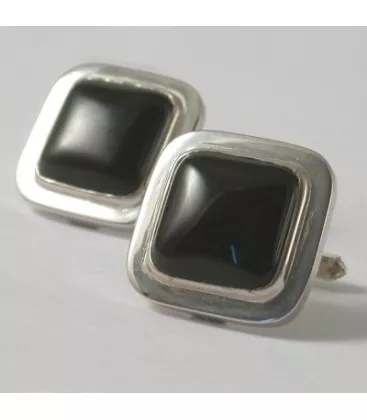 Bouton de manchette Néo Berbère Ayouba "089-6F" - Boutons de Manchettes en Argent - Bijoux en Vogue