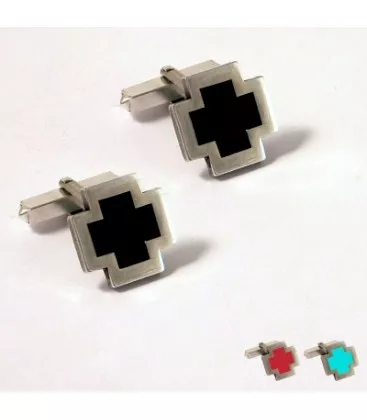 Bouton de manchette pour homme Minimaliste Ravo "135-62" - Boutons de Manchettes en Argent