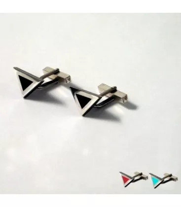 Bouton de manchette pour homme Minimaliste Basaram "135-32" - Boutons de Manchettes en Argent