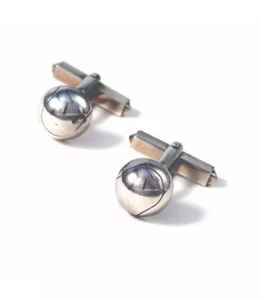 Bouton de manchette pour homme Sportif Vignaud "134-3" - Boutons de Manchettes en Argent - Bijoux en Vogue