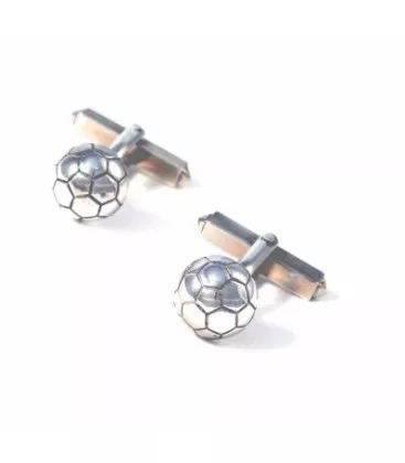 Bouton de manchette pour homme Sportif Alcantro "134-1" - Boutons de Manchettes en Argent - Bijoux en Vogue