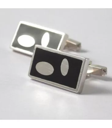 Bouton de manchette Art Déco Archibald "104-3" - Boutons de Manchettes en Argent - Bijoux en Vogue