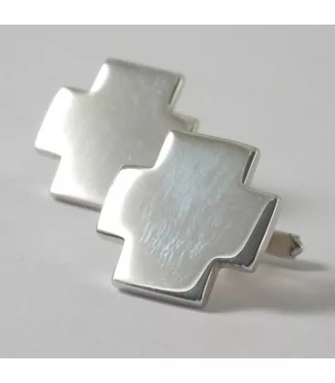 Bouton de manchette Monacale Nayak "087-5" - Boutons de Manchettes en Argent - Bijoux en Vogue